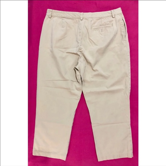 RALPH LAUREN Khaki Crop Ankle Pants - Picture 3 of 4